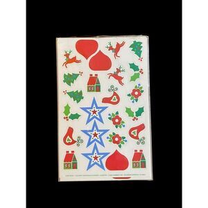 VINTAGE 1984 Current Christmas stickers